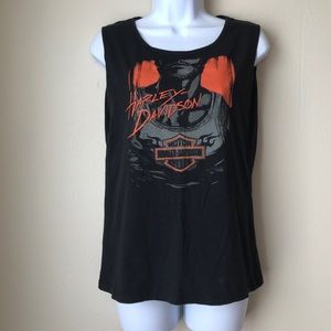 Harley Davidson Sleeveless T-shirt Size Small